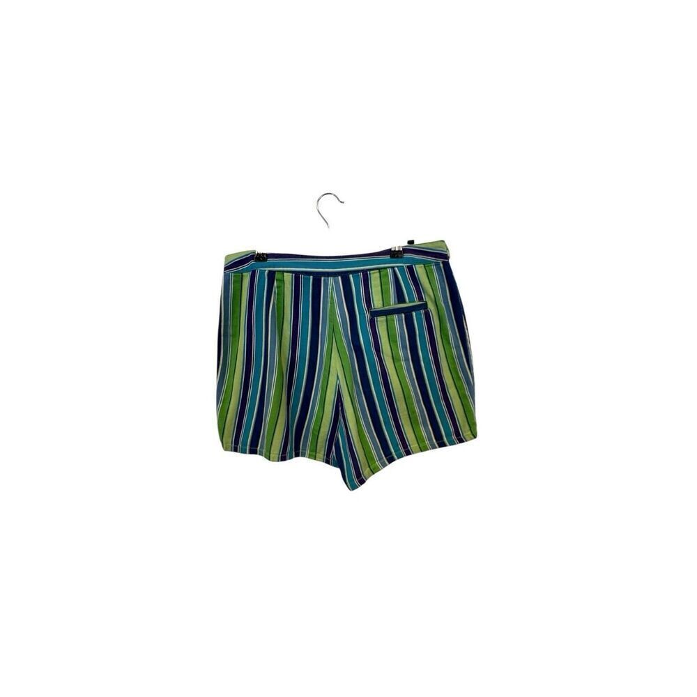Vintage Striped Denim Shorts